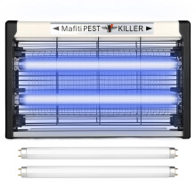 Mafiti Fly Zapper,Fly Killer Indoor with UV light Attracting Flies 20W for Kitchen,Home,Indoor Garden Yard Commercial or Domestic Usage-Black (Extra