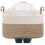 TIMEYARD 65L Large Laundry Basket Cotton Rope Woven Storage Basket 1