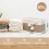 TIMEYARD 65L Large Laundry Basket Cotton Rope Woven Storage Basket 3