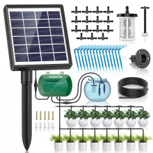 Solar Irrigation System,Solar Drip Irrigation Kit,15 Drippers,Garden | 12 Timer Modes, Eco-Friendly Solar Energy Supply, Easy DIY Installation