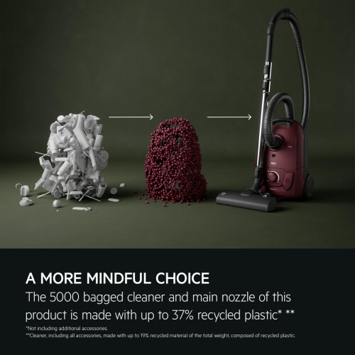 AEG AEG Bagged Cylinder Vacuum Cleaner 5000 AB51C2DR Dark Red 2