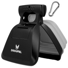 DOGOPAL Portable Pooper Scooper - Innovative Touch-Free Dog Waste Pickup Tool for Small, Medium, and Large Dogs (Grey, Large)