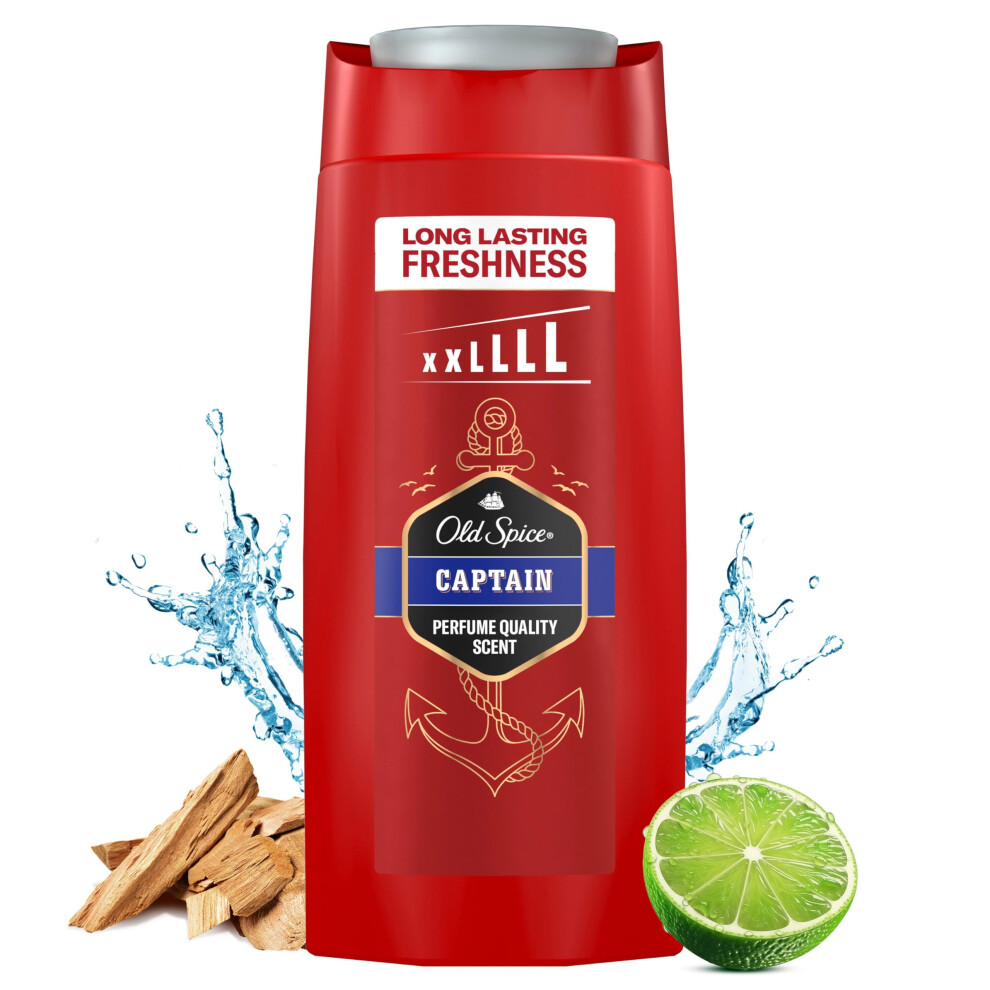 Old Spice Captain Shower Gel & Shampoo 675Ml | Multi-Use 3-In-1, Long-Lasting Freshness, Perfume Scent, Deep Cleansing - Image 2