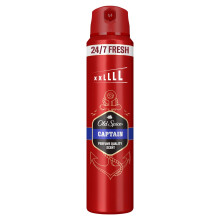 Old Spice Captain Deodorant Body Spray 250ml | 24/7 freshness, long-lasting perfume scent, odour protection, 0% Aluminium Salts, invisible on clothes