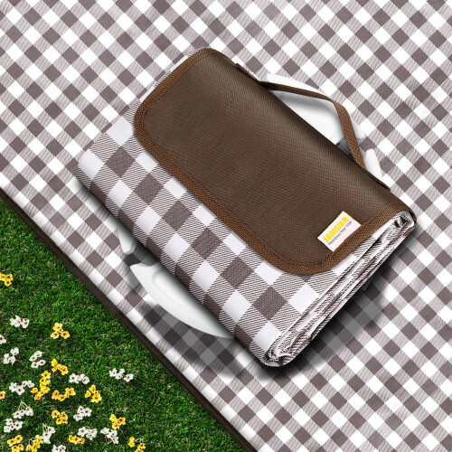 SAMSIER Outdoor Picnic Blankets Waterproof Foldable Sandproof