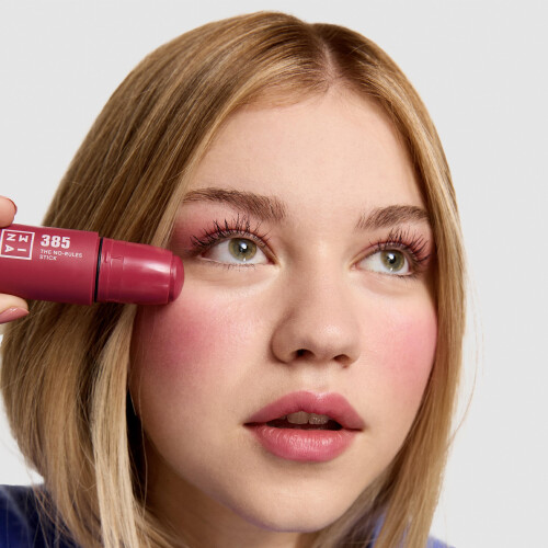 3INA - The No - Rules Stick 385 - Raspberry pink - Cream Blush Stick 1