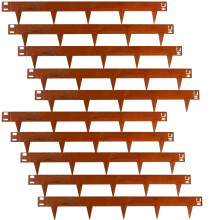 UNIGARDIA Flexible Metal Lawn Edging 10 m - Garden Edging Metal 150 mm High