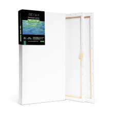 Elan Stretched Canvases 40x80 CM, 6-Pack Artist Canvas for Painting 280 GSM | Triple Primed Painting Canvas 280 GSM, Acid-free