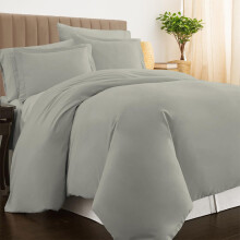 Pizuna Luxurios Cotton Double Duvet Cover Set Silver 800 Thread Count | 100% Long Staple Cotton Size, 200x200cm