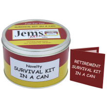 Retirement Survival Kit In A Can Gift - Novelty Fun Happy Retirement gifts for Male & Female. Humorous Leaving Present For Men or Women. Friend Work