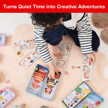 Magnetic Puzzle Box for Kids Ages 3-5 Firefighter Travel Puzzle Game