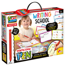 Lisciani - Montessori Writing School Pen for Kids Ages 3 to 6 - Educational Kit for Learning to Write - With Reusable Slates