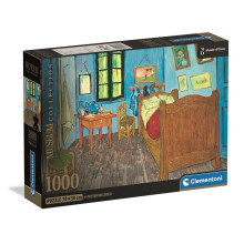 Clementoni Jigsaw Puzzle 1000 pieces Museum Collection, Bedroom in Arles, Compact box, Puzzle for Adults 14-99 Years, Made in Italy, 39968
