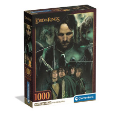Clementoni Jigsaw Puzzle 1000 pieces, The Lord of the Rings, Puzzle for Adults 14-99 Years, Compact box, Made in Italy, 39963