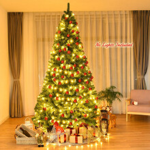 Künstlicher Weihnachtsbaum, 2,74 m, PVC, klappbar, Metallständer