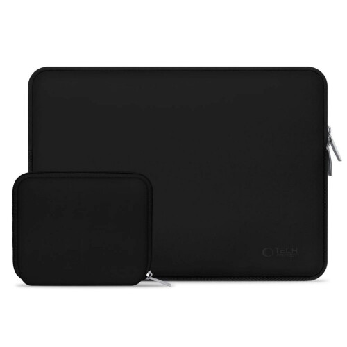 Tech-Protect Neoslim Laptop-sleeve 13-14" med tilbehørslomme - Sort