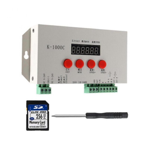 K-1000C Controller K1000C WS2812B WS2811 APA102 T1000S WS2813 LED 2048 Pixel Program Controller DC5-24V