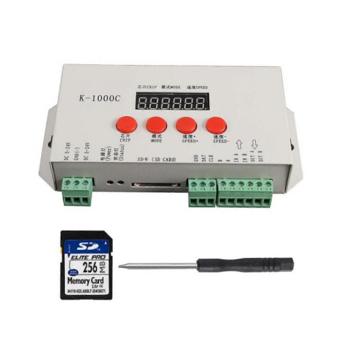K-1000C Controller K1000C WS2812B WS2811 APA102 T1000S WS2813 LED 2048 Pixel Program Controller DC5-24V 2