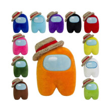 (Yellow, 20cm) (20cm, Blue) Among Us Plush Toy Cartoon Character Game Stuffed Doll for Kid Gift