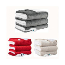 Heated Blanket Electric Throw with 3 Heating Levels & 4 Hours Auto Off, Heated Blanket Twin Super Cozy and Machine Washable with Fast Heating for