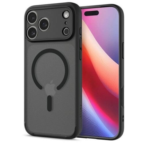 Spigen Ultra Hybrid MagSafe-etui til iPhone 17 Pro - Sort