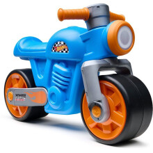 Draisienne - Große, leise Räder - FALK - Retro-Motorrad Hot Wheels - Recyceltes Plastik - Vintage - Blau