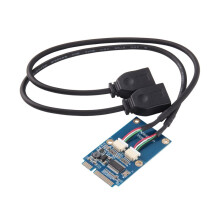 Carte PCI-E Express USB 2.0 2  avec Connecteur D'Alimentation Adaptateur  PCI-E PCI Express Vers Double USB Convertisseur USB
