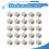 50pcs 9*9*5mm  Aluminium Heatsink For IC LED Chipset RAM 4