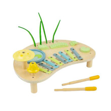 puinen musiikkilelu Jungle Music Bench lapsille