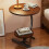 Side Table C Shaped for Sofa Coffee End Tables for Living Room Bedside Tables 1
