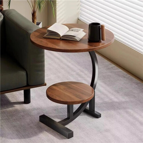 Side Table C Shaped for Sofa Coffee End Tables for Living Room Bedside Tables 1