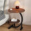 Side Table C Shaped for Sofa Coffee End Tables for Living Room Bedside Tables 7