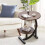 Side Table C Shaped for Sofa Coffee End Tables for Living Room Bedside Tables 10