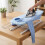 Mini-Tischbügelbrett mit Bügeleisenablage, Blau 1