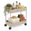 Servierwagen mit zwei Etagen und Rollen, Beige 2