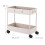 Servierwagen mit zwei Etagen und Rollen, Beige 4