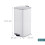 30-Liter-Treteimer in Weiß mit Soft-Close-Deckel 4