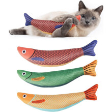Catnip Fish Toys – 3-Pack Interactive Catnip Toys for Chewing, Kicking & Play