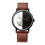 TOMI Half-See-Through Split Black & Silver Effect Half-Transparent Dial Watch 1