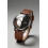TOMI Half-See-Through Split Black & Silver Effect Half-Transparent Dial Watch 2