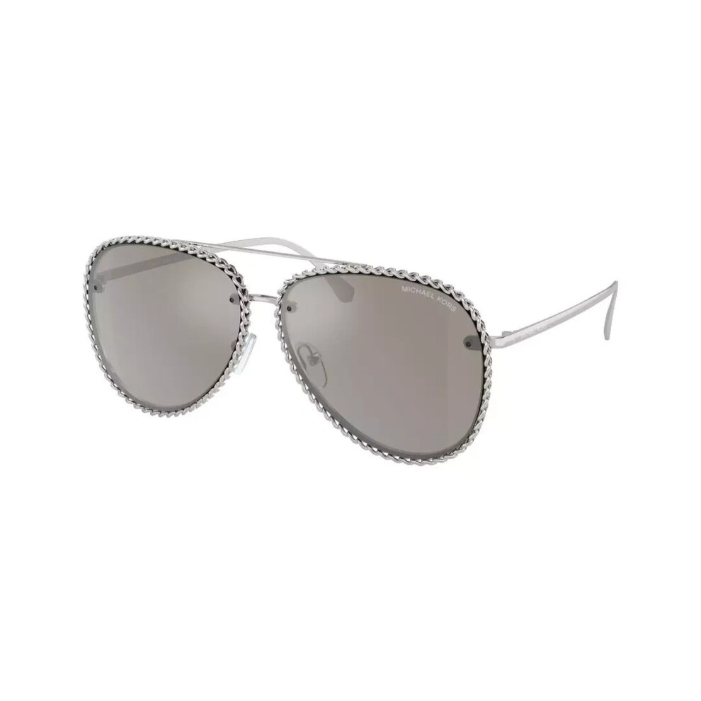 Michael Kors Women's Silver Woman Mk1147 Portofino 18936G Sunglasses Metal Pilot Mirrored Mirror - Image 2
