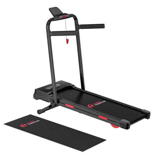 Y5 Treadmill With Handrails 15% Automatic Incline Foldable With Mat