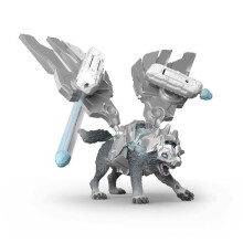 Figurita - SCHLEICH - 42815 - Lobo de Hielo Gladiador - Criaturas de Eldrador - A partir de 6 años - 14 piezas