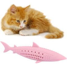Cat Teething Chew Toy – Catnip Toothbrush Silicone Chewer for Kittens
