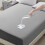 (Double, Grey) 2 Pack Waterproof Fitted Sheet with Extra Deep 30cm Pocket 3