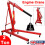 2 Ton Hydraulic Folding Engine Crane Stand Hoist Lift Jack Workshop Adjustable 1