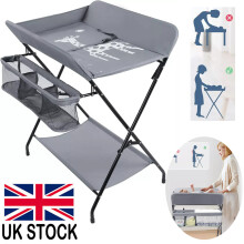 Baby Infant Changing Table Portable Foldble Diaper Station Nursery Storage Unit