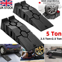 1Pair 5 Ton Plastic Car Ramp Lifting Van Ramps Anti-Slip