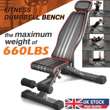 Weight Bench Adjustable Foldable Strength Training Full Body Incline Gym