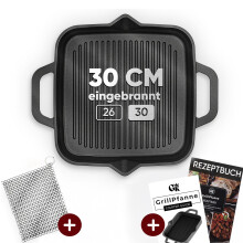 (30cm, Grillpfanne) Gusseisenpfanne